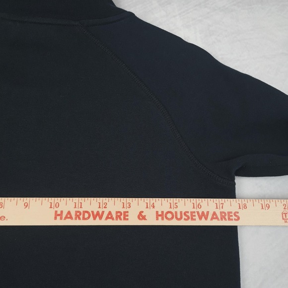 Nike Tech Fleece Half Zip Sweatshirt Womens Small Black Running Top Thumb Hole - Picture 11 of 16